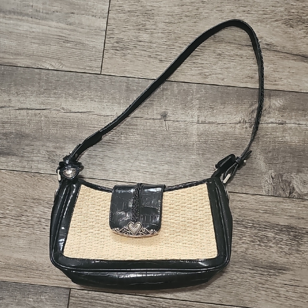 Black and Tan Women's Shoulder Bag